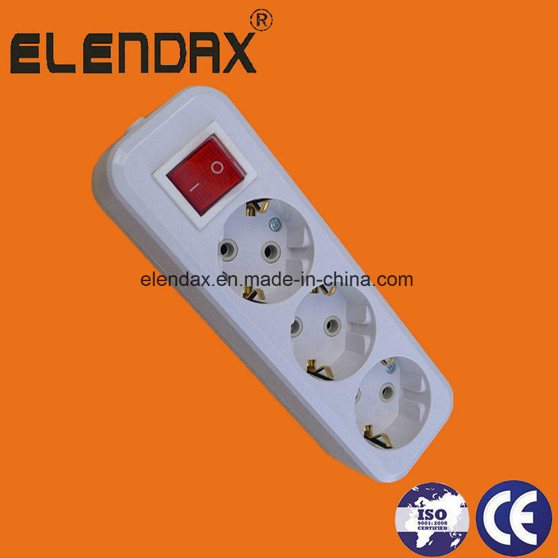 10/16A European Style 3 Way Switch Extension Power Cord (E8003ES)