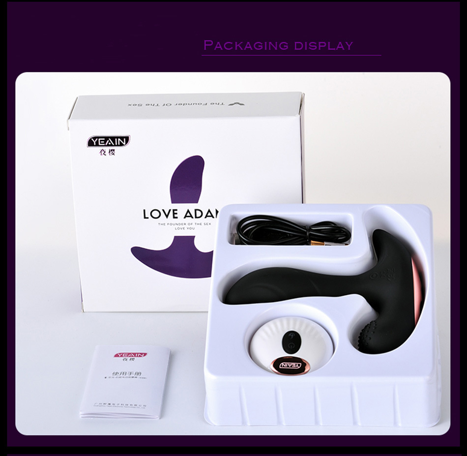 10 Speeds Wireless Prostate Massager Vibrator for Men&Woman G Spot Vibrating Butt Plug Sex Toys for Men Heating Anal Toys