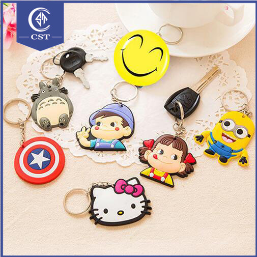 T-Shirt Shape Promotional Personalized Logo Soft PVC Key Chain