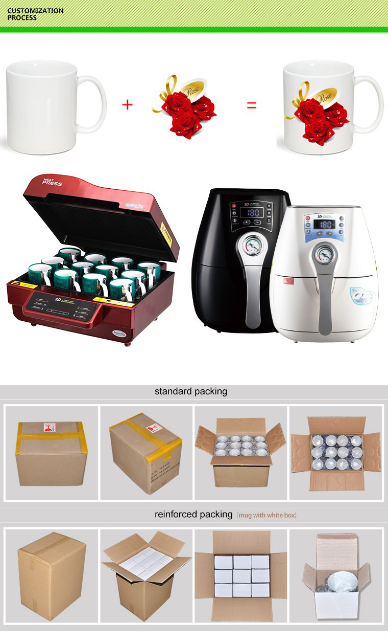 Various Sublimation Blank Ceramic Mug for Promotional Gift