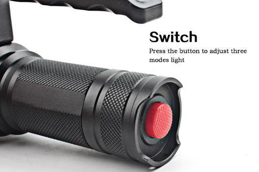 Outdoor LED Portable Rechargeable Camping Flashlight