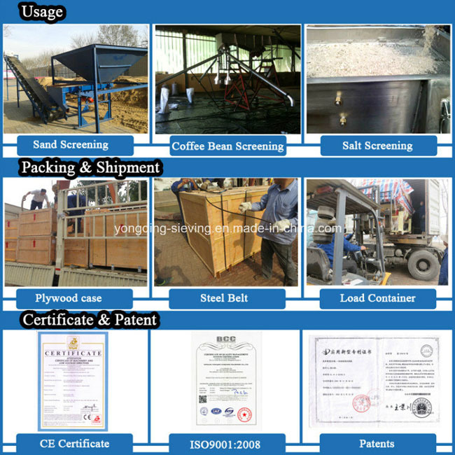 China All Carbon Steel Linear Sand Vibrating Sieve