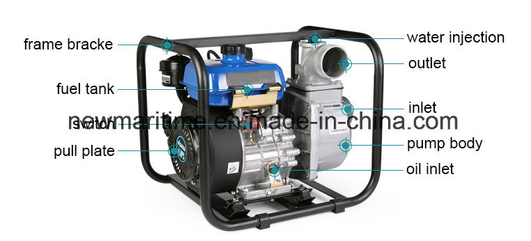 2inch Diesel High Pressure Water Pump with 5.5HP Engine