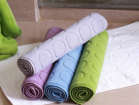 High Quality 100% Cotton Hotel Footprint Bath Towel Mat