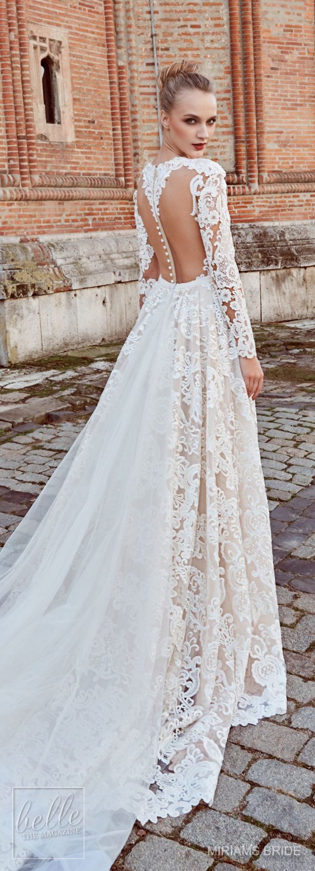 Amelie Rocky 2018 with Train Mermaid Lace Custom Wedding Dress