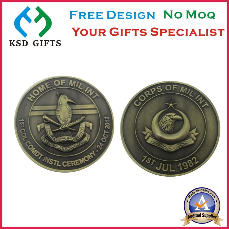 3D Antique Bronze Souvenir Metal Replica Challenge Coins