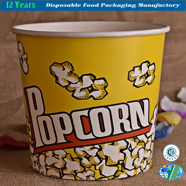 32oz, 46oz, 64oz, 85oz Disposable Paper Popcorn Cup