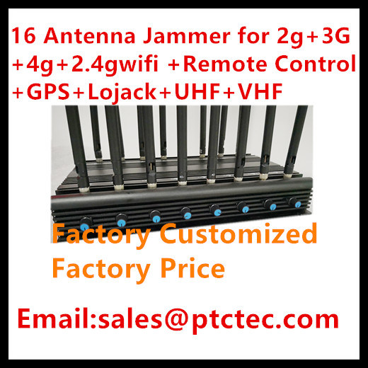 Newest 16CH Phone Signals and GPS + VHF+Uvhsignal Jammer/Mobile Jammer