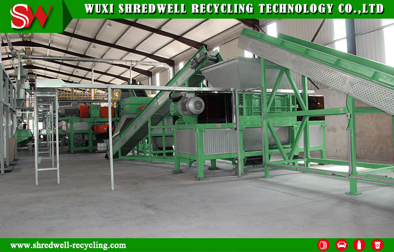 Double/Two Shaft Shredder for Recycling Metal Scraps/Used Tires/Soild Waste/Plastic/Wood