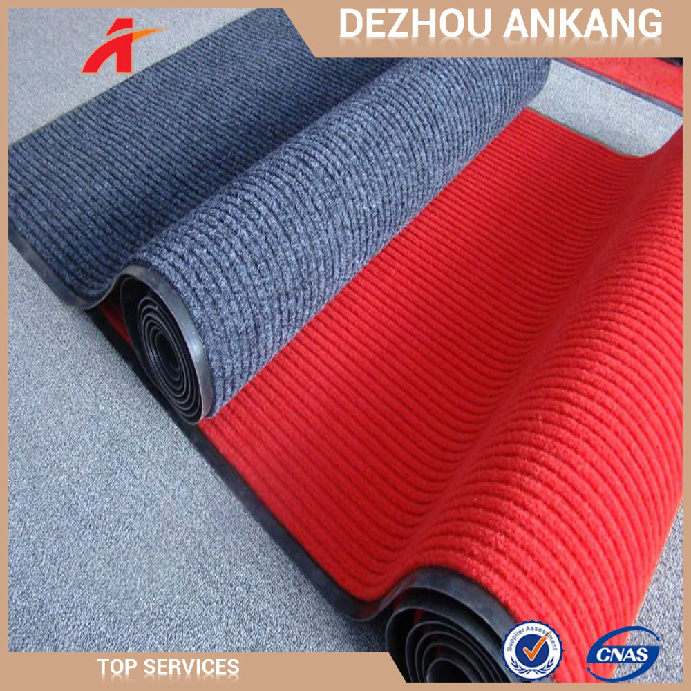 PVC Backing Double Strip Rib Waterproof Door Mat