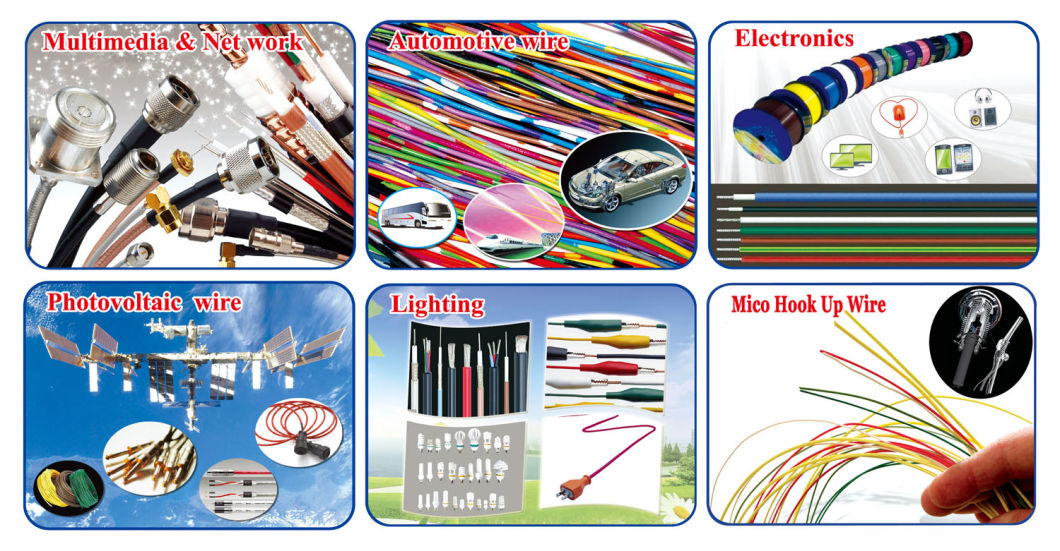 PVC Insulated UL Wires Copper Core Flat Cable 4 Pin