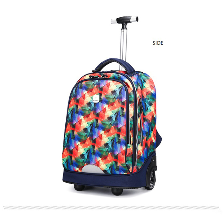 Eminent Trolley Backpack Bag Wheeled Laptop Suitcase School Travel Bag