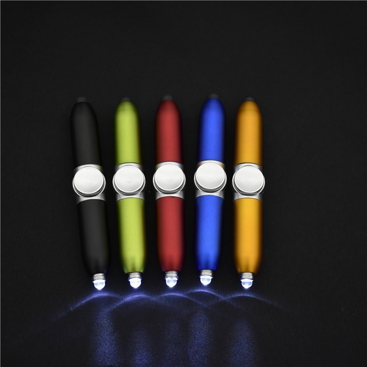 Manufacturer Custom Decompression Penlight 4 in 1 Fingertip Gyro Pen for Promotion