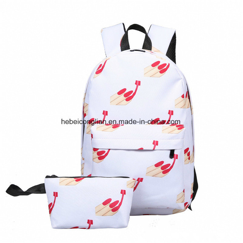 Promotional Cartoon Printing Backpack Set Double-Shoulder Briefcase Satchel School Bags