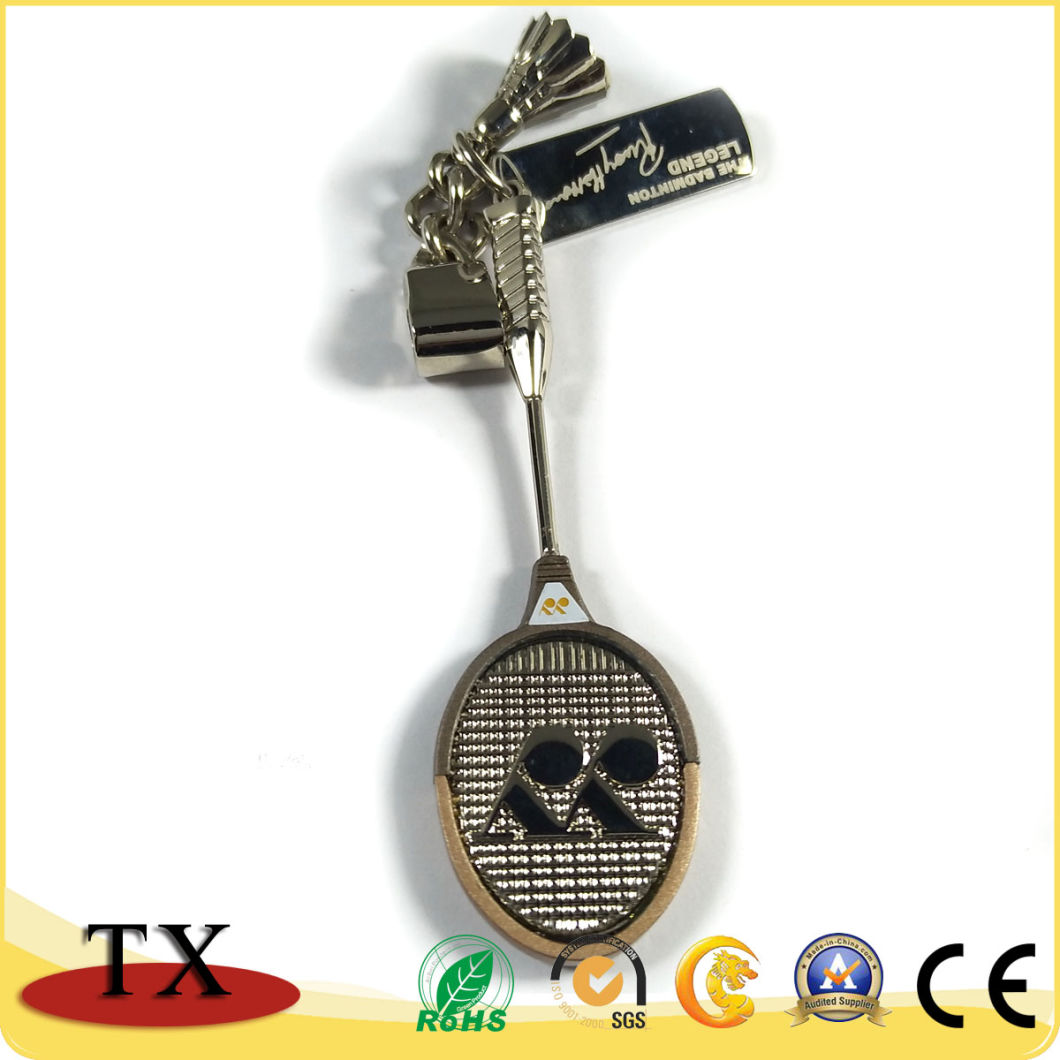 3D Badminton Battledore Key Chain