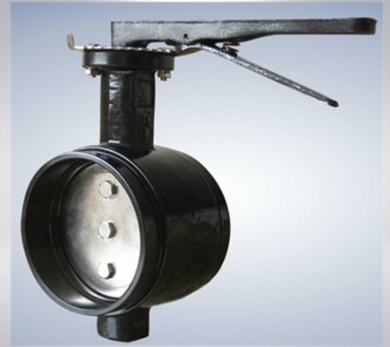 Soft Seat and Lever Operator Grooved End Butterfly Valve