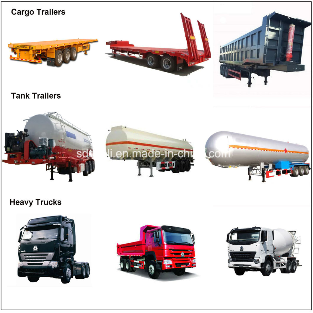 3 Axles China Truck Trailer Manufacturer Supply Bulk Cement Tank Trailer Semi Tanker Trailers