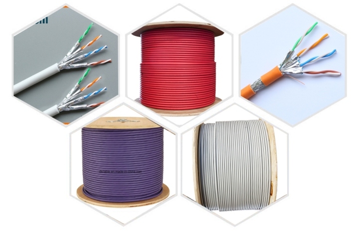 Good Quality High Speed Tassmision 4p 23AWG Cu CAT6A U/FTP Network Cable