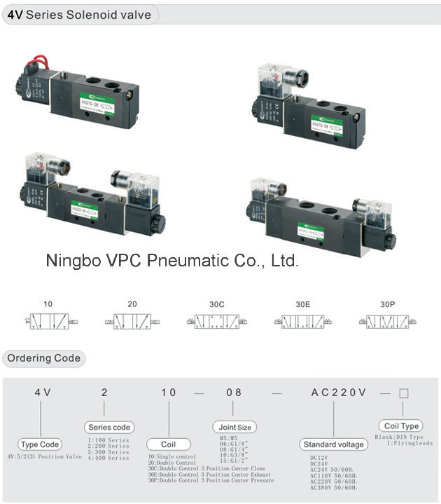 Airtac Solenoid Valve 4V310-08 Pneumatic Valve Air Solenoid Valve