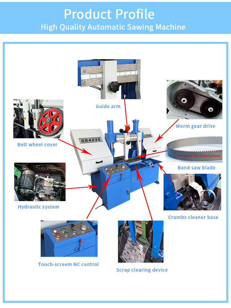 G4235 High Quality Hydraulic Vertical Metal Band Saw