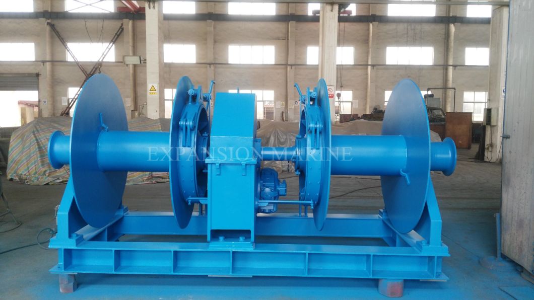 Marine Hydraulic Double Drums Mooring Winch OEM