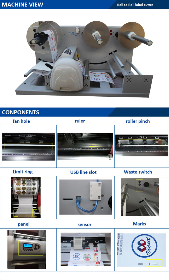 Small Adhesive Tape Label Rotary Die Cutting Machine