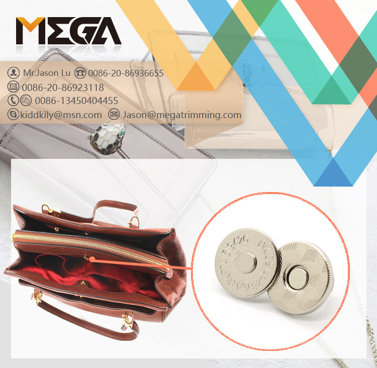 14mm Small Magnetic Snap Button for Handbag