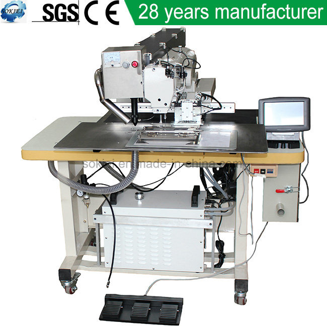 Automatic Laser Pocket Cutting Industrial Sewing Machine