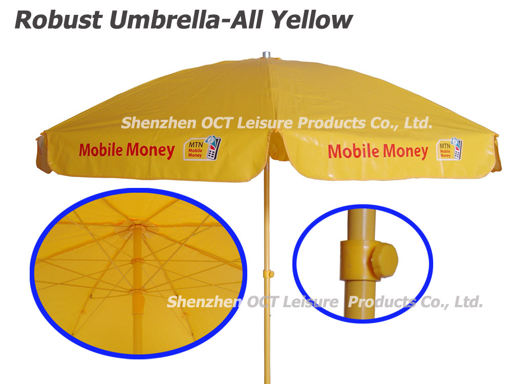 Reinforced Advertising Beach Umbrella with Complex Imprinting