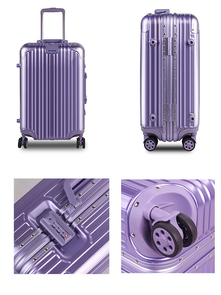 Hard Shell Trolley Case Aluminum Frame Carry on Luggage