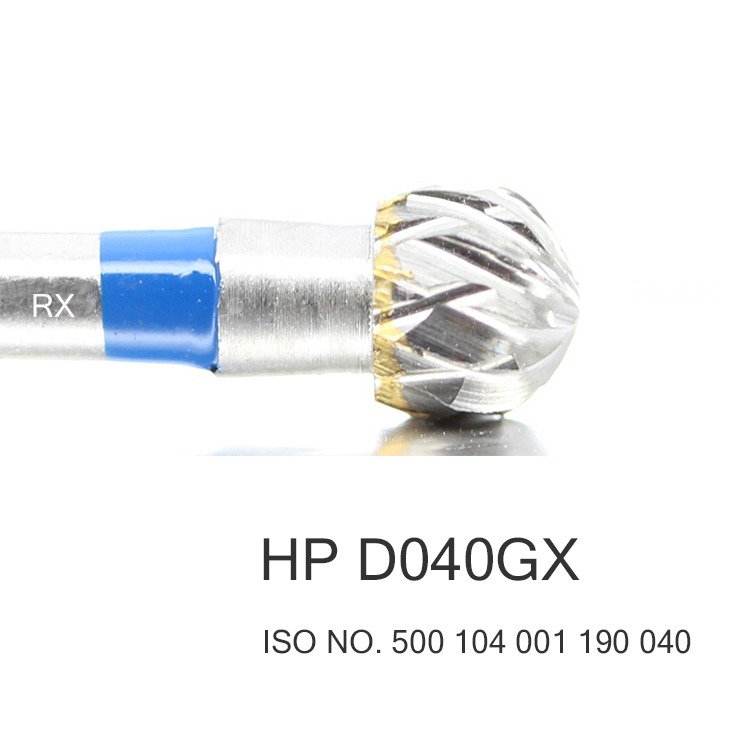 Round Shape Cross Cut Dental Carbide Cutters Tungsten Lab Drills HP D040GX