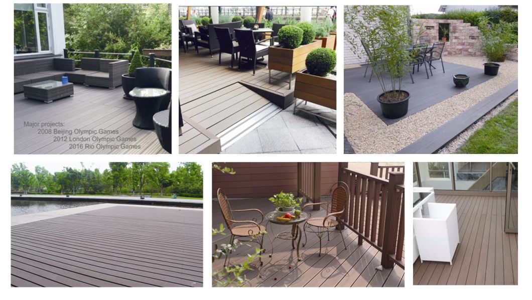 Outdoor Good Price Wood Plastic Composite Decks Waterproof Furniture WPC Fooring