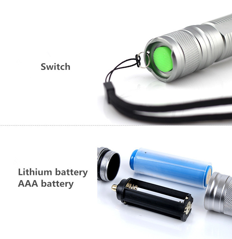 High Quality 10W Strong Light Aluminium Alloy LED Flashlight &Rechargeable Torch