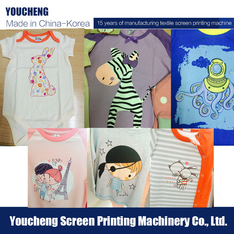 4 Color 14 Station Automatic Screen Printing Machine for Garment