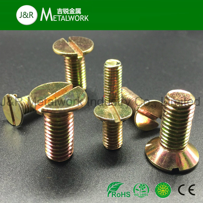 Carbon Steel Zinc Plated Slotted Countersunk Flat Head Machine Screw