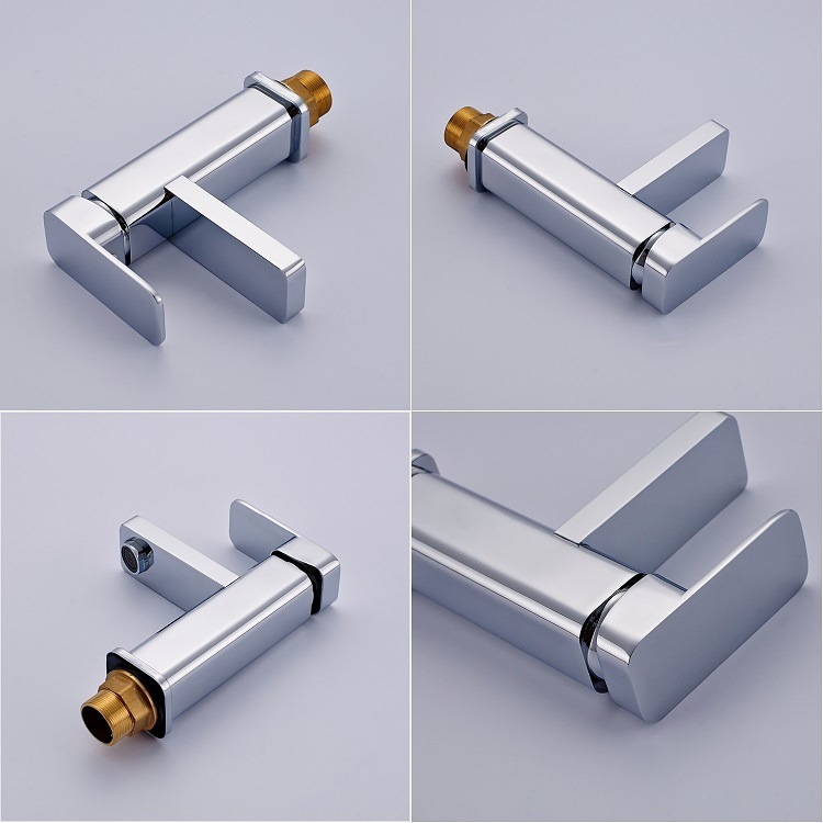 Polished Brass Single Handle Bathroom Faucet & Mixer