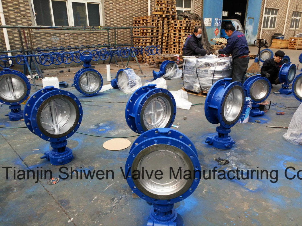 Dn450 Metal Seal Triple Eccentric/Offset Butterfly Valve with Gear