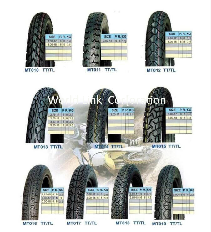 Wholesale Different Size and Type Rubber Motorcycle Tire