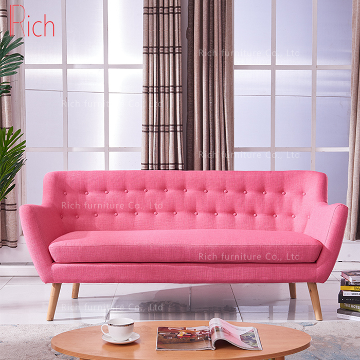 Modern Home Living Room Furniture Nordic Style Fabric Sofa Set