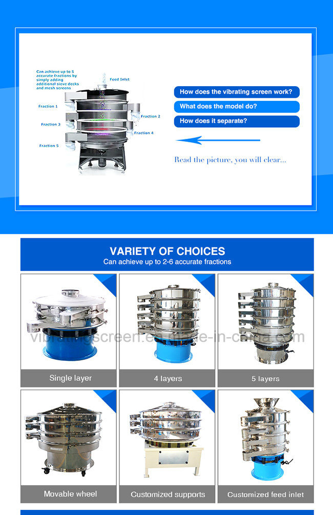 ISO/Ce Approved Circular Vibrating Screen Machine