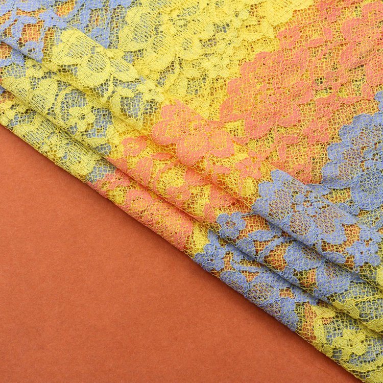 Hot Chemical Embroidery Lace Fabric for Dress