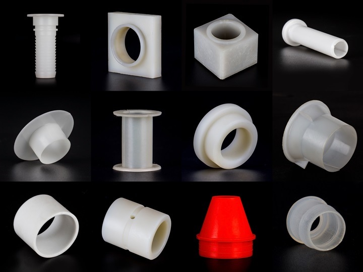 Injection Molded White Plastic PP Sleeve Bushing for Tube Coupling