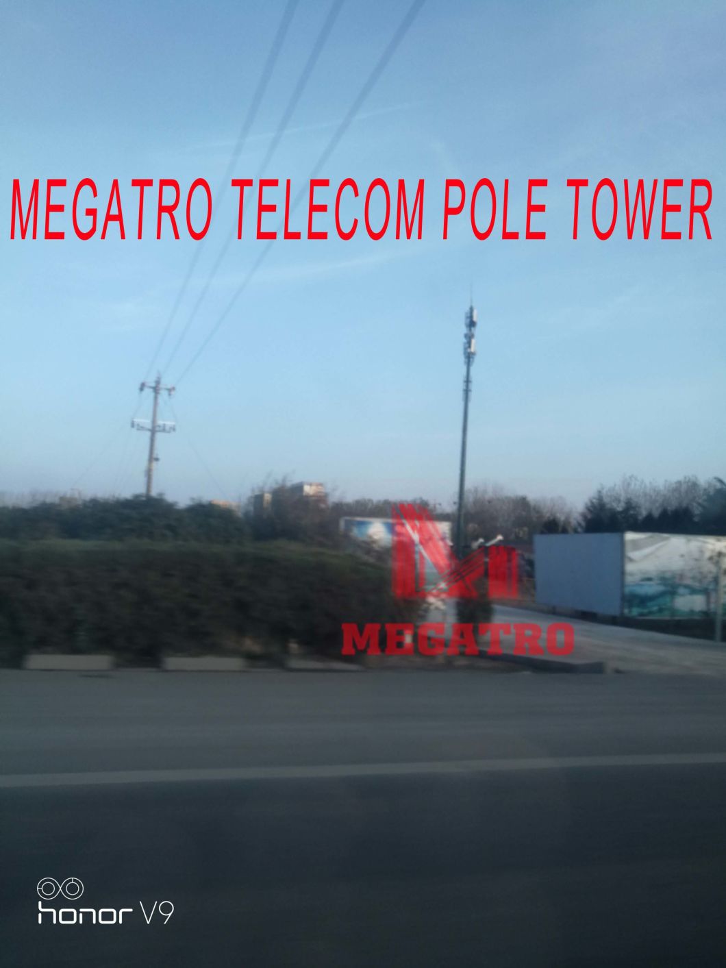 Megatro Communication Steel Pole Tower