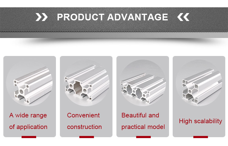 China Standard 6063 Industrial Aluminum Extrusion Profile Le-8-GB2040A