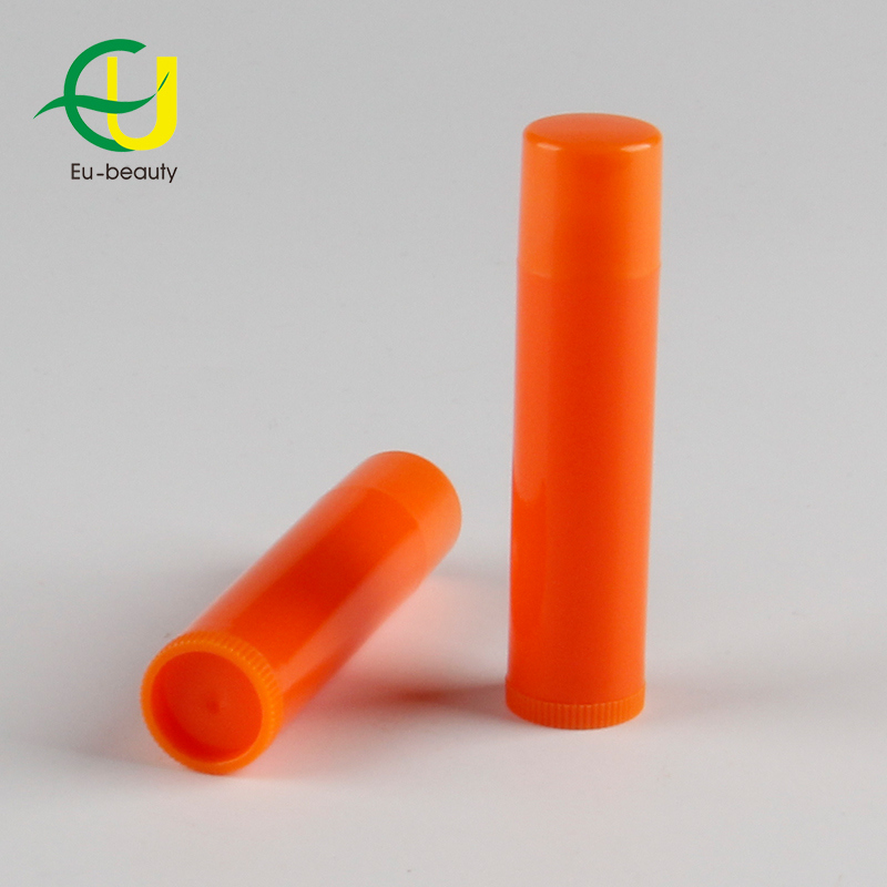 Orange Color Cosmetic Lip Stick Tube