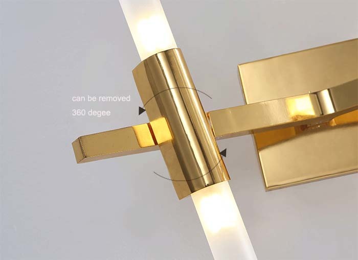 Bedroom Fashion Modern Tree Fork LED Reading Sconce Lights Wall Lamp in Gold Finished