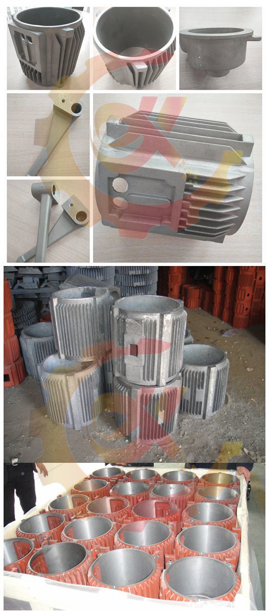 OEM Aluminum Cast Motor Housing with Red Painting