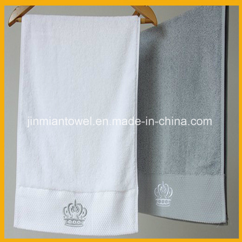 Hot Sale China Factory 100% Cotton Plain Dobby Hotel Bath Towel