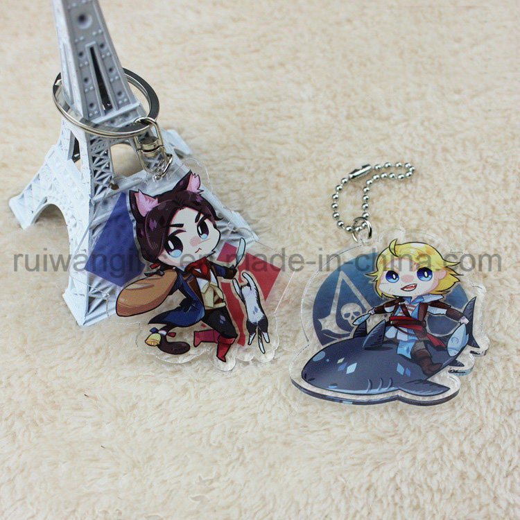 Anime Acrylic Plastic Keychain with Design Custom Made