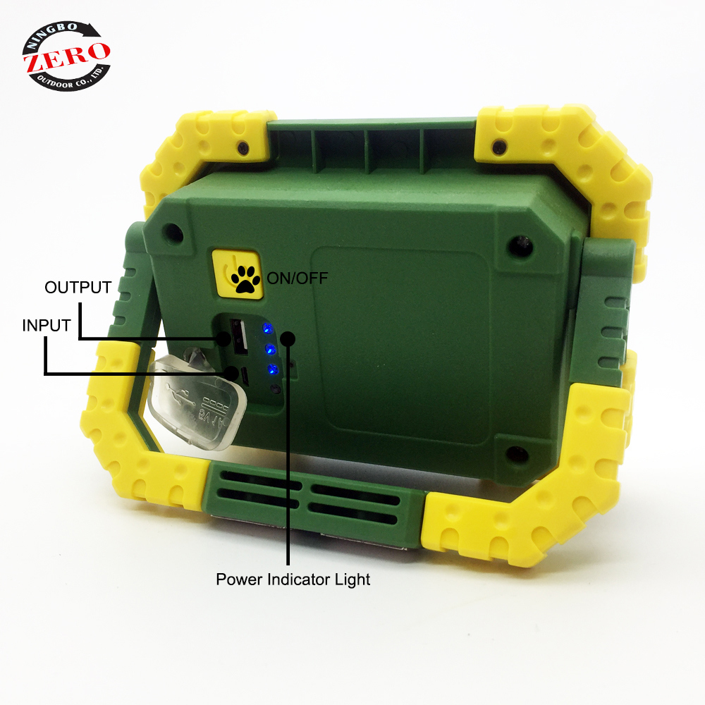 Rechargeable Input/Output 10W 800 Lumen LED Work Light Working Lamp